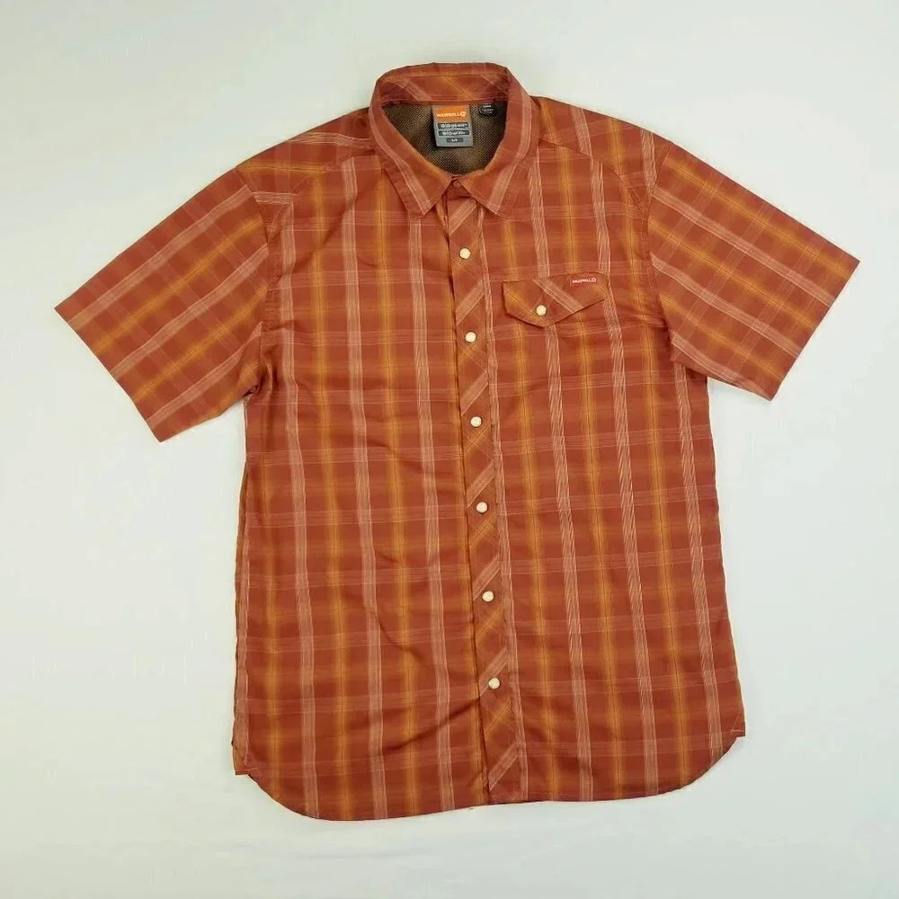 Merrell Pocket Logo Tag Opti Wick UPF 20+ Check S
